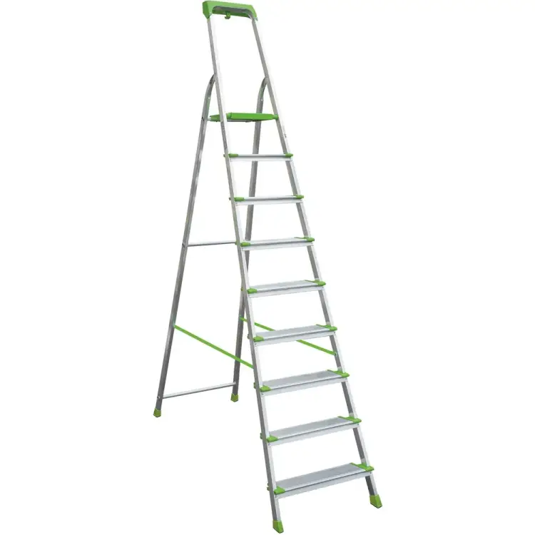 Алюминиевая стремянка с органайзером Новая Высота 2118109 Алюминиевая стремянка с органайзером Новая Высота 2118109