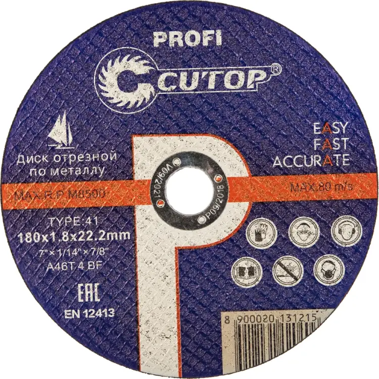 Отрезной диск по металлу CUTOP T41 18018 Отрезной диск по металлу CUTOP T41 18018