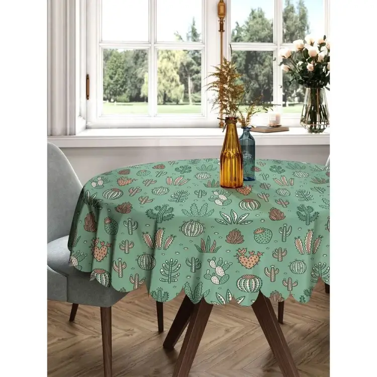 Круглая тканевая скатерть на стол JOYARTY rtcf01_423837_150x150