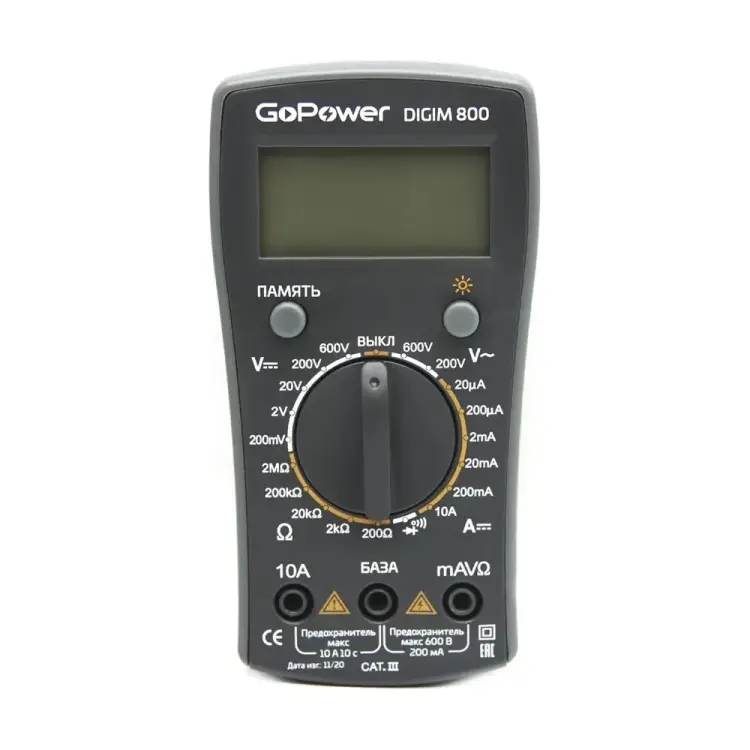 Мультиметр GoPower DigiM 800 00-00015326