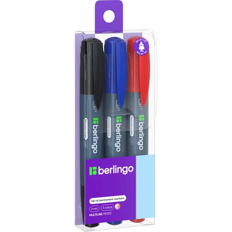 Набор перманентных маркеров Berlingo Multiline PE200 BMc_32409