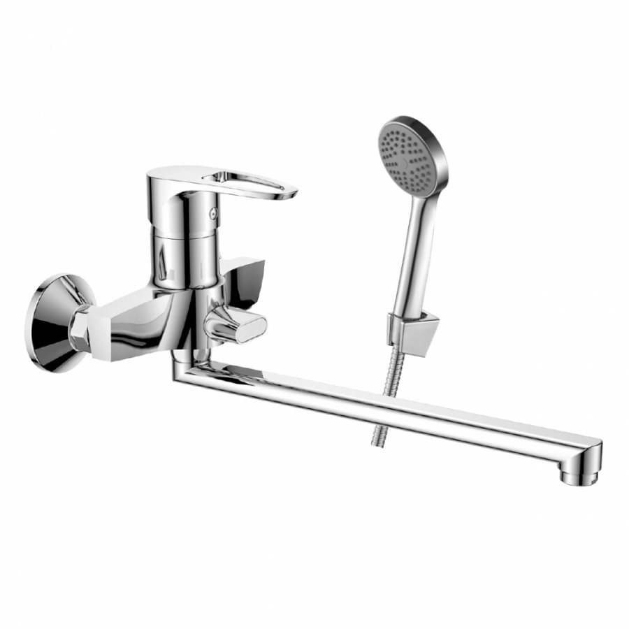 Универсальный одноручный смеситель для ванны decoroom DR70043