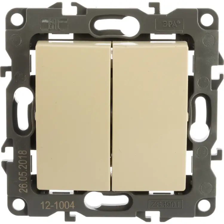 Двойной выключатель ЭРА 12-1004-02 12 Б0014652