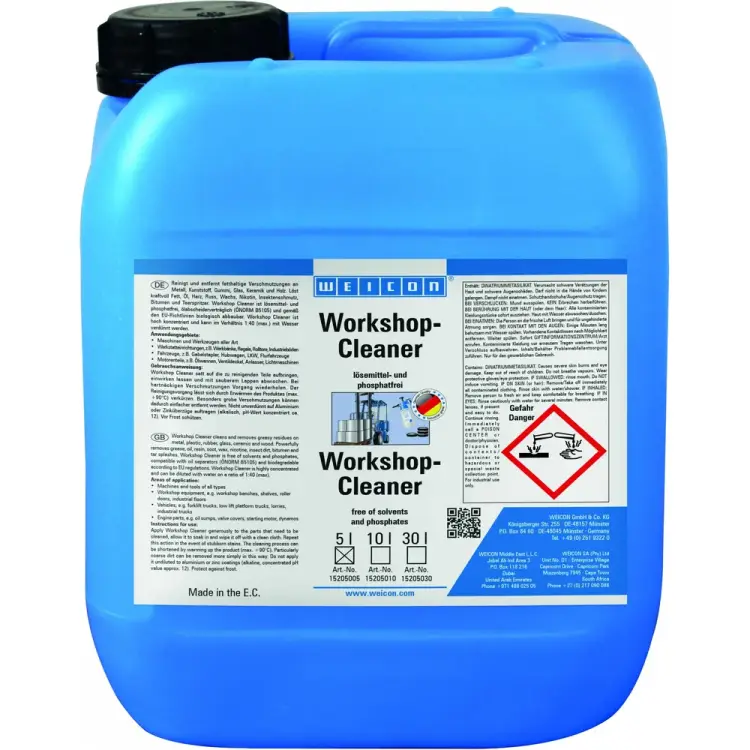 Универсальный щелочной концентрированный очиститель WEICON Workshop-Cleaner wcn15205005