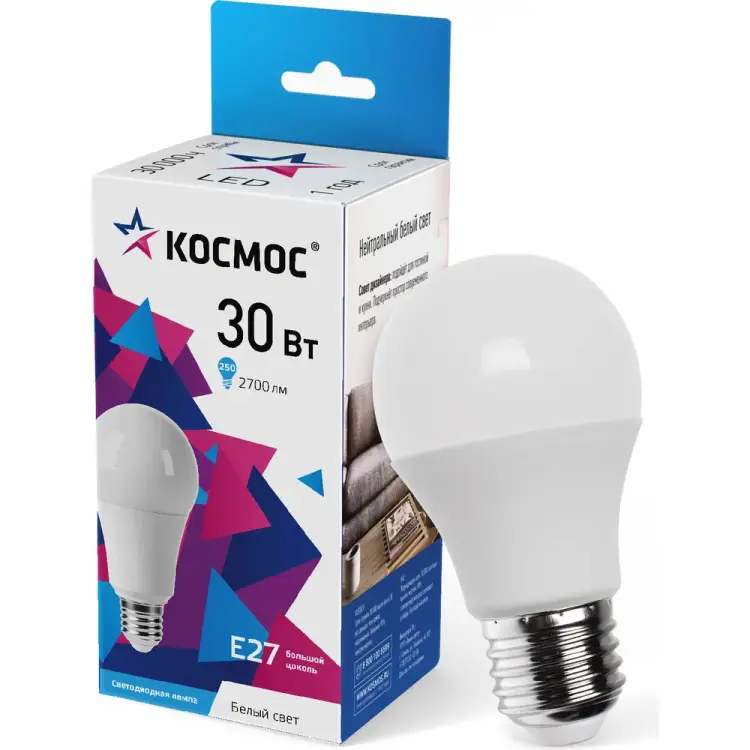 Светодиодная лампа КОСМОС LkecLED30wA70E2745 Светодиодная лампа КОСМОС LkecLED30wA70E2745