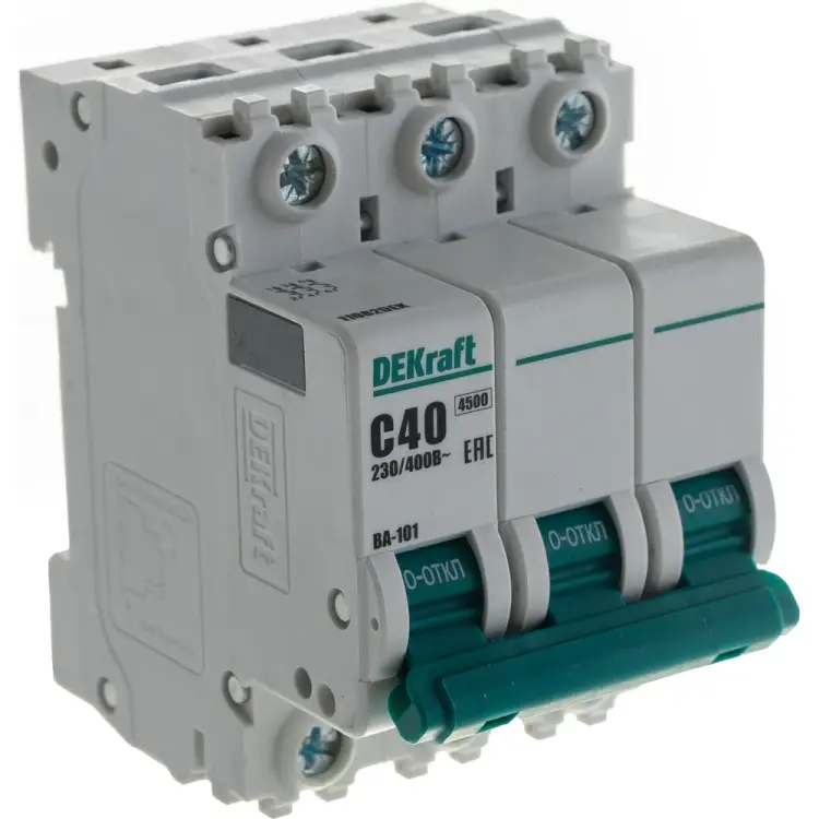 Автомат DEKraft ВА101-3P-040A-C 11082DEK 121924