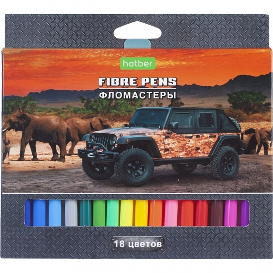 Фломастеры Hatber ECO JEEPING