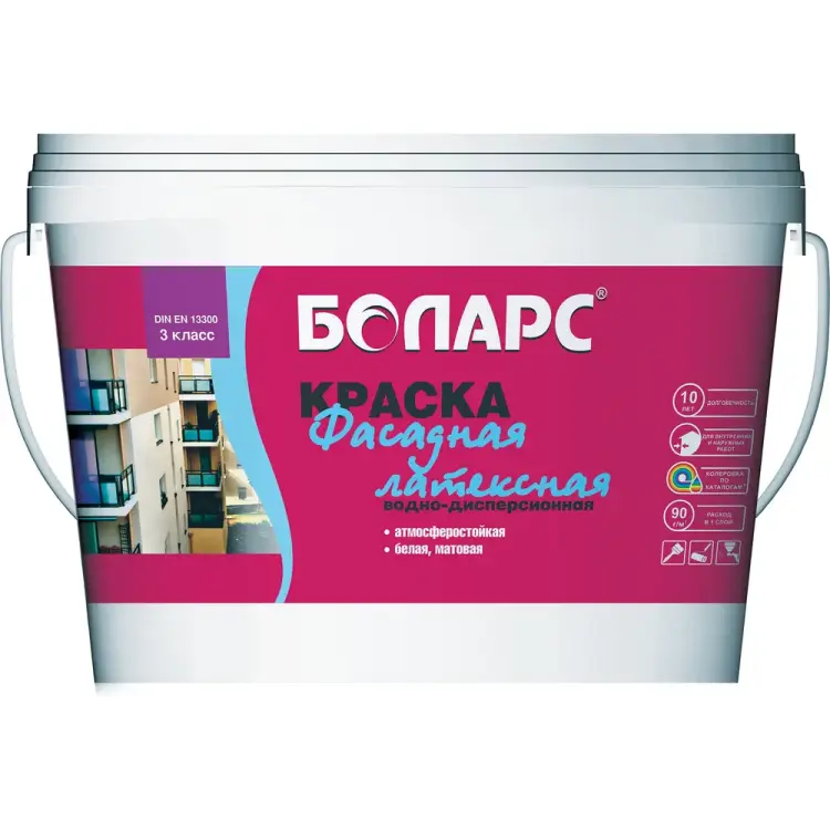 Фасадная латексная краска БОЛАРС 2100 00000004866 Фасадная латексная краска БОЛАРС 2100 00000004866
