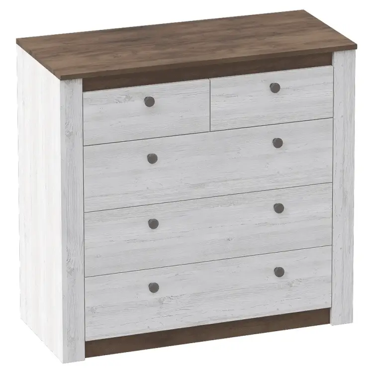 Комод спальня Мебельград Даллас 5 ящ Дуб Винтерберг/Таксония 55443_1