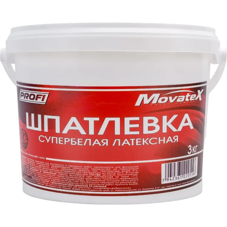 Латексная шпаклевка Movatex Т05874 Латексная шпаклевка Movatex Т05874