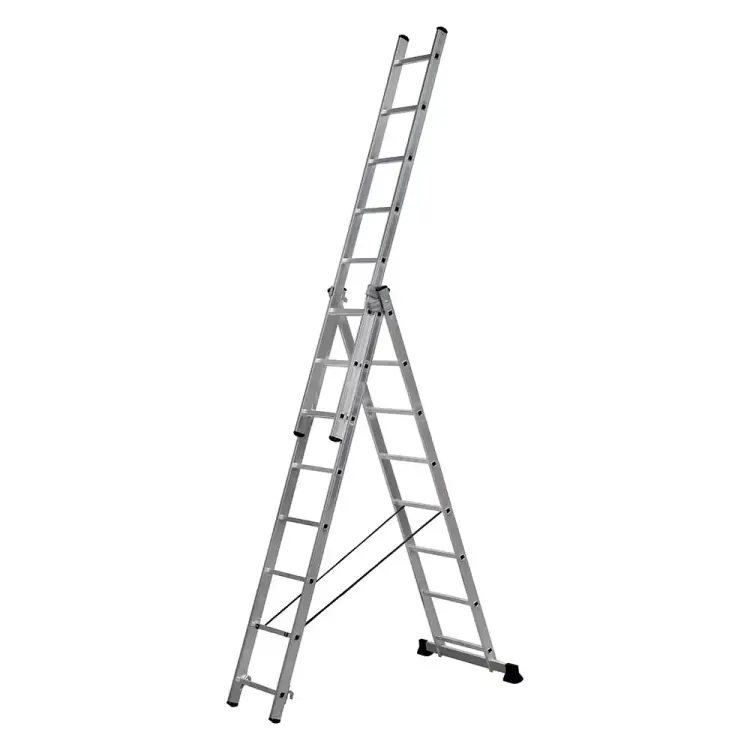 Алюминиевая трехсекционная лестница-стремянка SevenBerg 920308