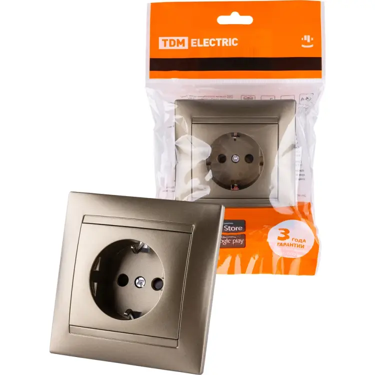 Розетка TDM ELECTRIC Лама SQ1815-0711