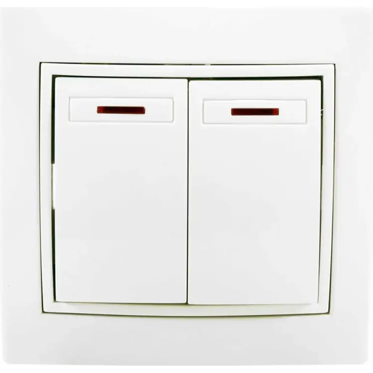 Двухклавишный выключатель Jilion 9533144