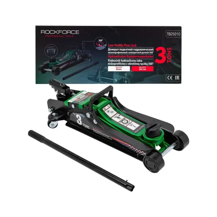 Гидравлический подкатной низкопрофильный домкрат Rockforce RF-T825010(51088)