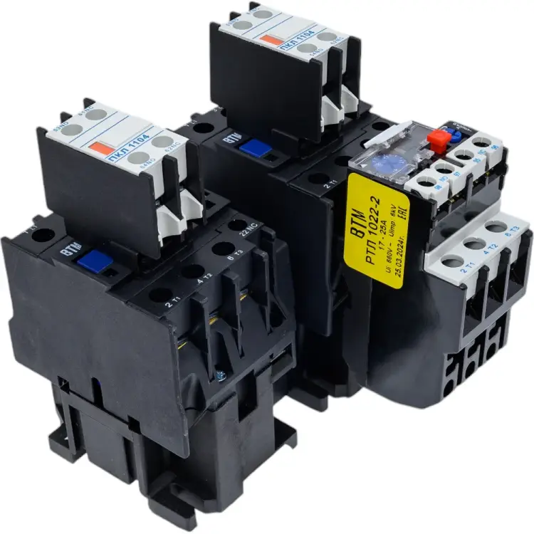 Пускатель ВТМ ПМ 12-025601-25А-24АС-(2з+4р)-РТЛ1022-2(17,0-25,0А)-УХЛ4-В 0047259 ВТМ00047259