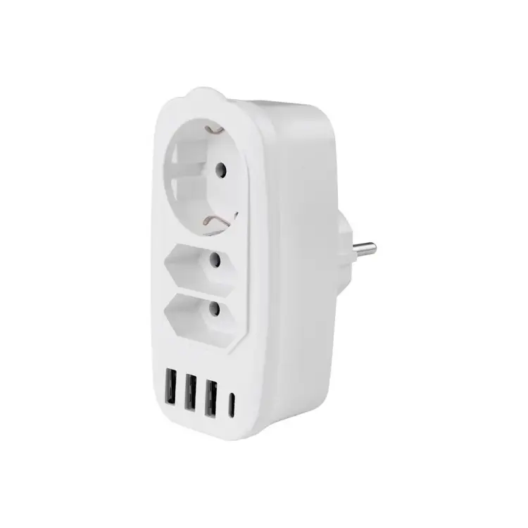 Разветвитель ROCKETSOCKET Socket Adapter 3 Euro GN4603