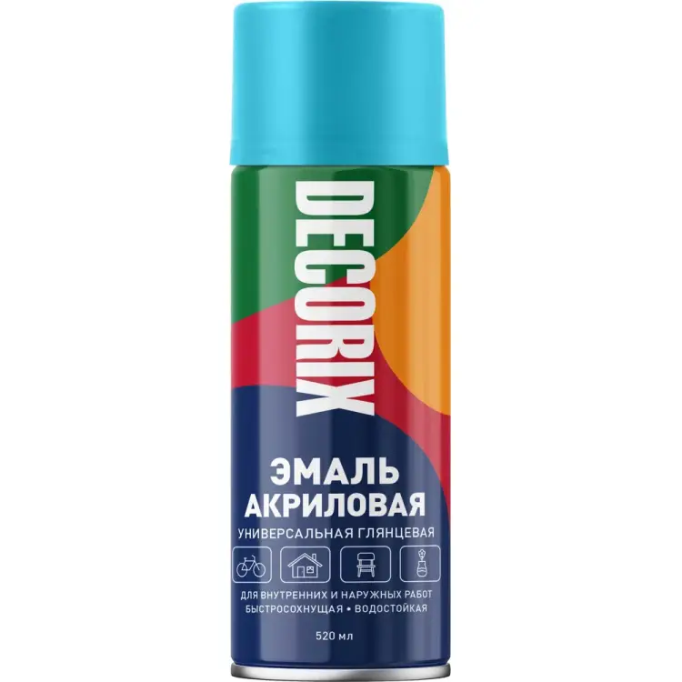 Универсальная аэрозольная акриловая эмаль Decorix 0101-20 DX Универсальная аэрозольная акриловая эмаль Decorix 0101-20 DX