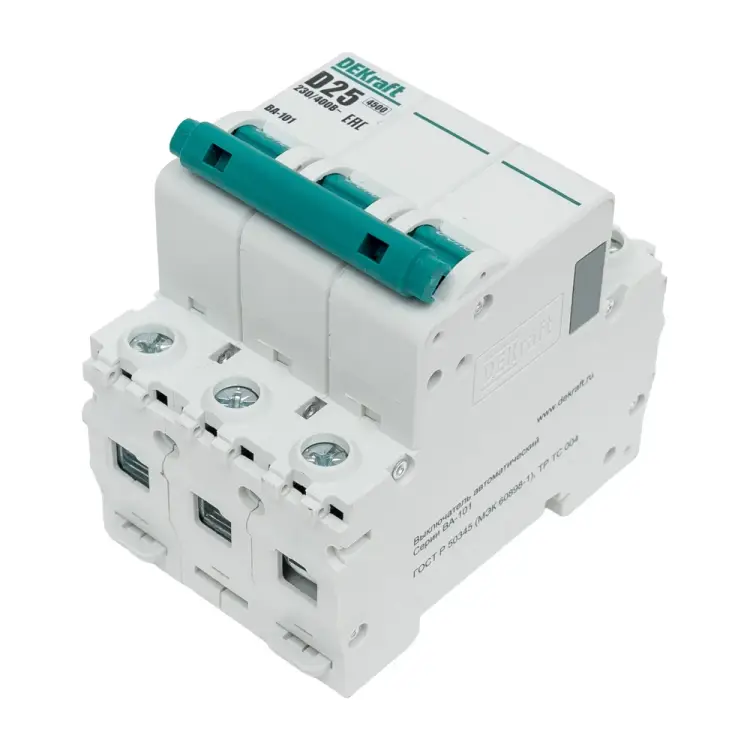 Автомат DEKraft ВА101-3P-025A-D 11128DEK 121929