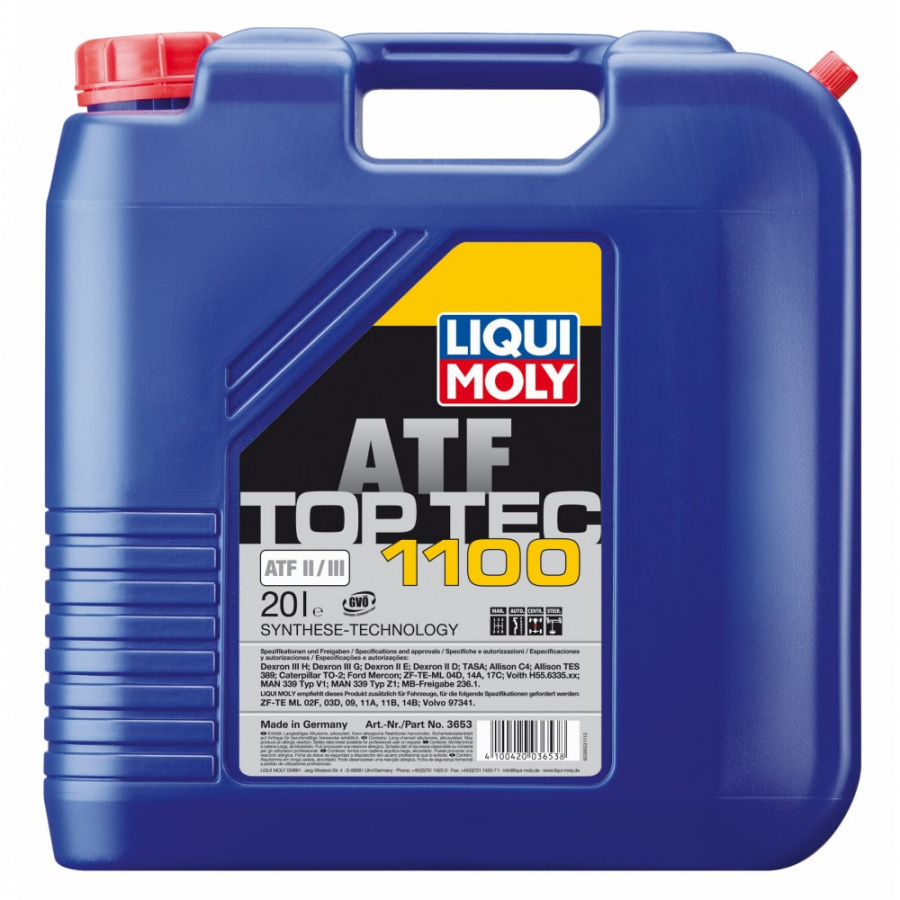 Синтетическое трансмиссионное масло для АКПП LIQUI MOLY Top Tec ATF 1100