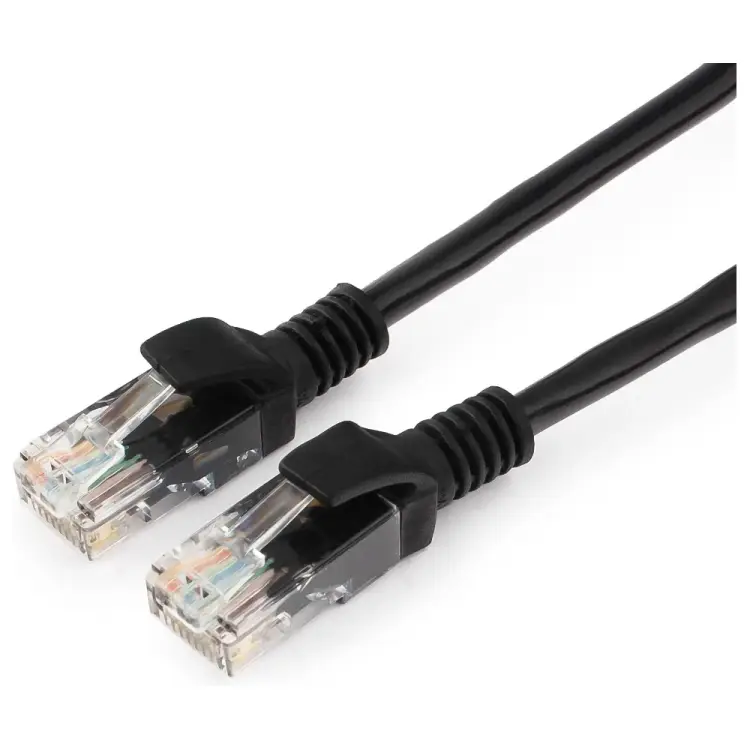 Литой многожильный патч-корд Cablexpert UTP PP12-0.5M/BK