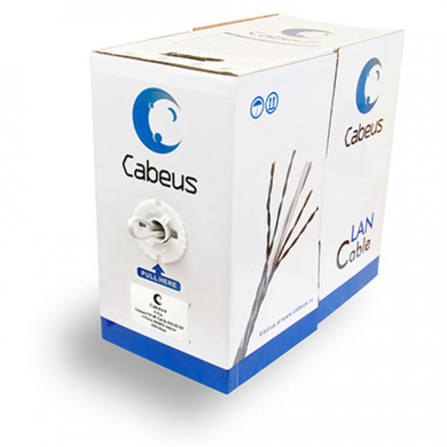 Одножильный кабель Cabeus FTP-4P-Cat.5e-SOLID-GY