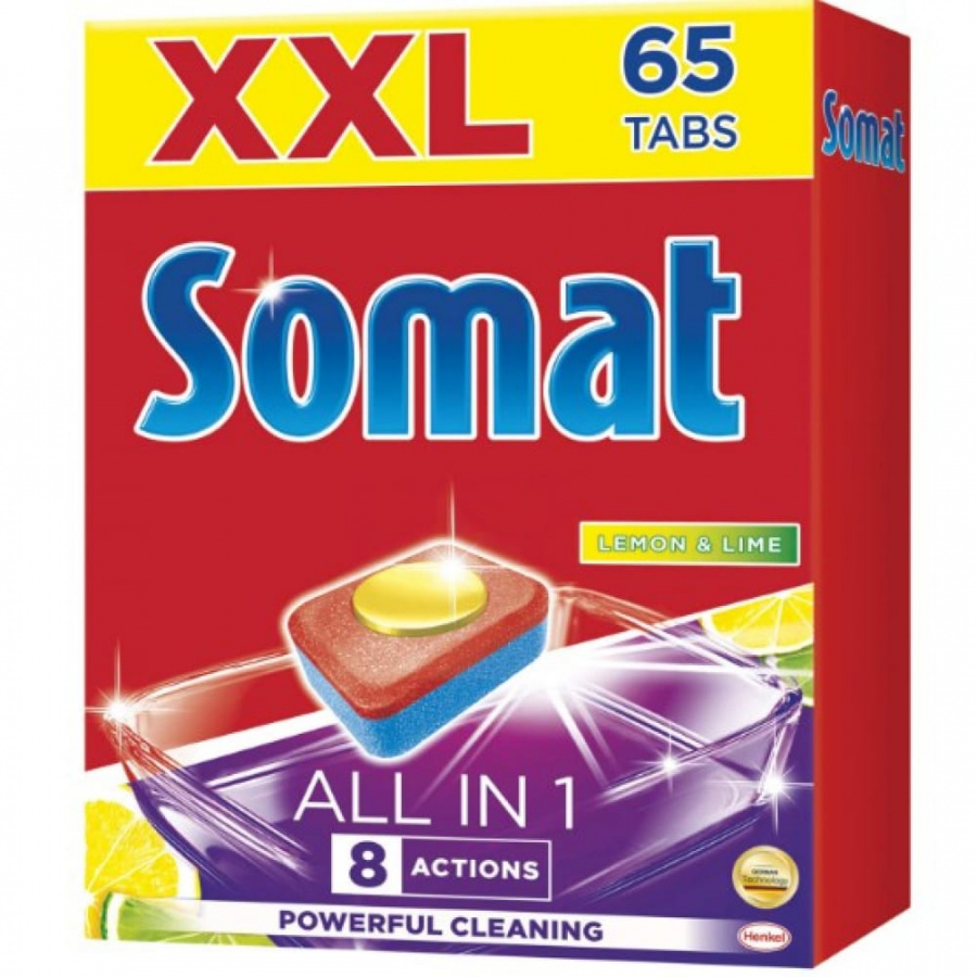 Таблетки для посудомоечных машин SOMAT All-in-1