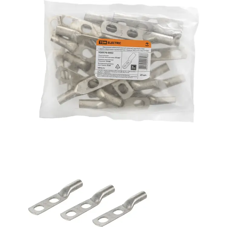 Наконечник TDM ELECTRIC ТМЛ-2 35-(10х2)-9 SQ0576-0002 Наконечник TDM ELECTRIC ТМЛ-2 35-(10х2)-9 SQ0576-0002