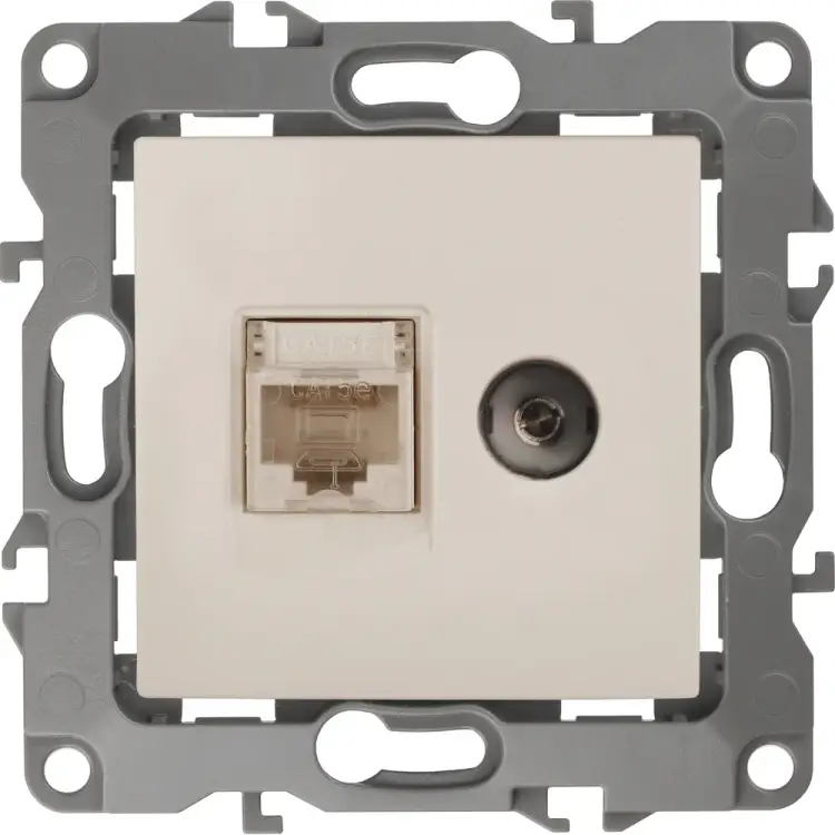 Комбинированная розетка ЭРА 12-3110-02 Б0027442