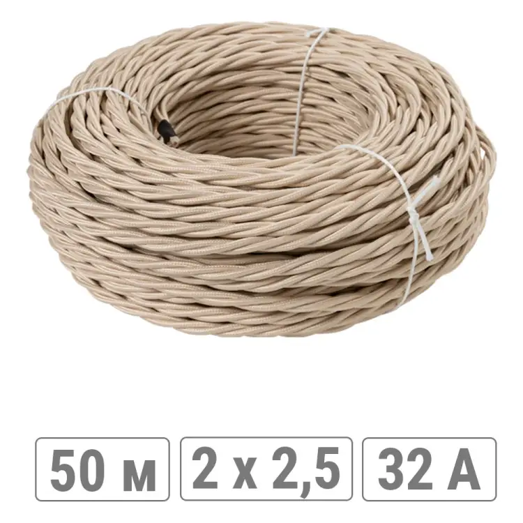 Витой ретро провод TDM ELECTRIC Эко SQ2801-0112