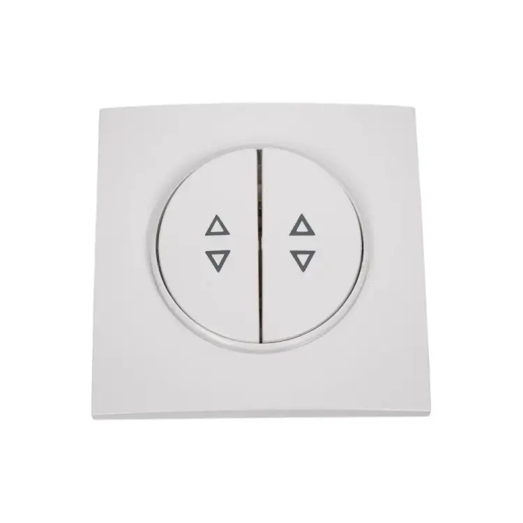 Двухклавишный проходной выключатель BYLECTRICA ПРОВАНС белый С(6+6) 10-2363