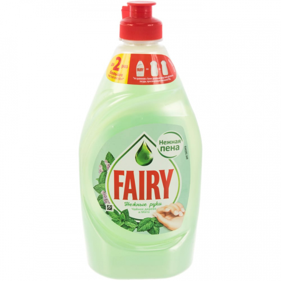 Средство для мытья посуды FAIRY Нежные руки, Чайное дерево и мята