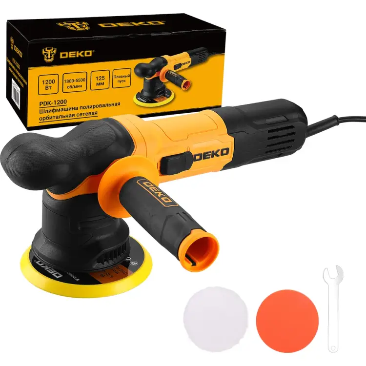 Полировальная орбитальная сетевая шлифмашина DEKO PDK-1200 085-1064 Полировальная орбитальная сетевая шлифмашина DEKO PDK-1200 085-1064