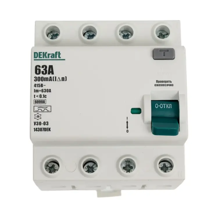 Устройство защитного отключения DEKraft узо-03 вдт 14307DEK