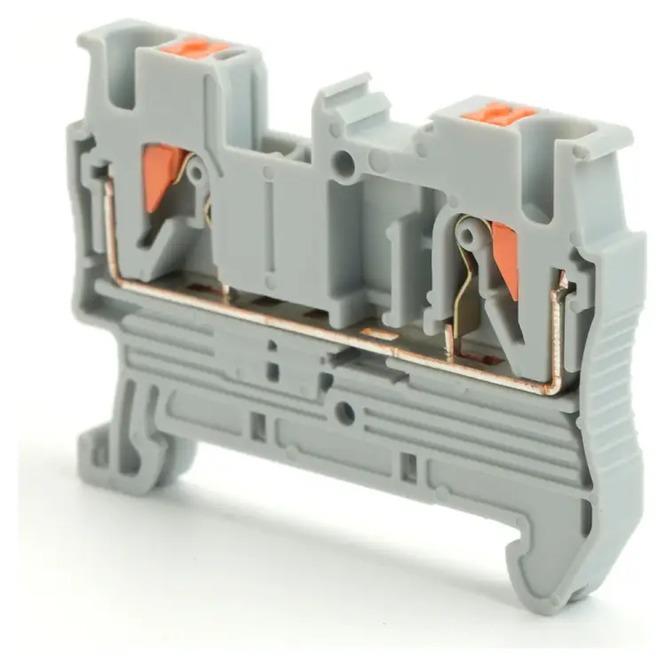 Двухпроводной пружинный проходной зажим STEKKER зни ld572-1-25 49241