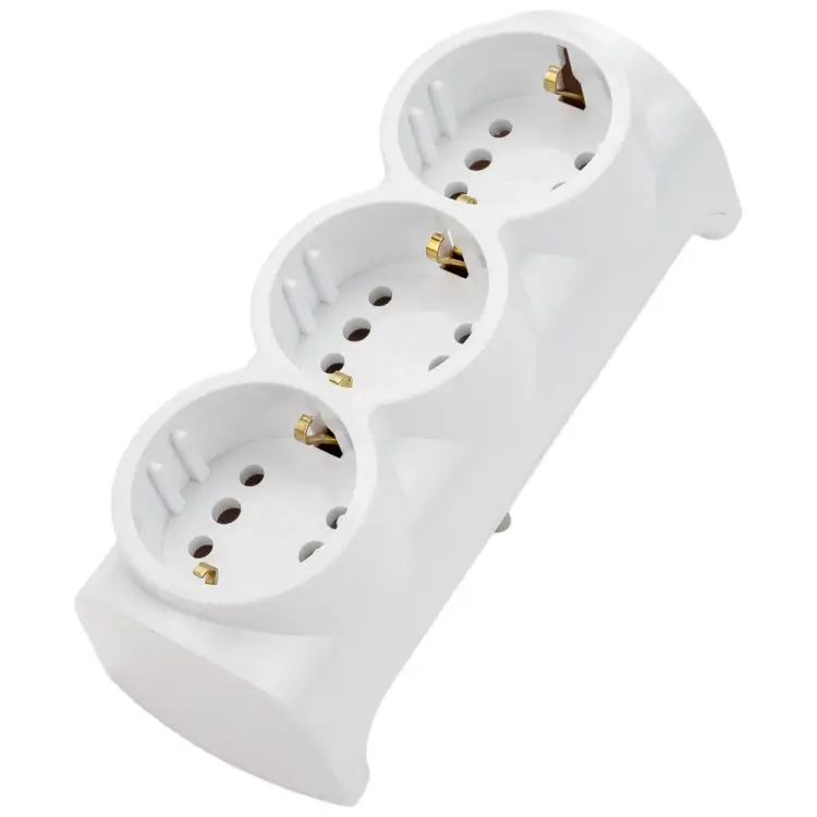 Трехместная розетка SVET РВ16-7132 SV0302-0038