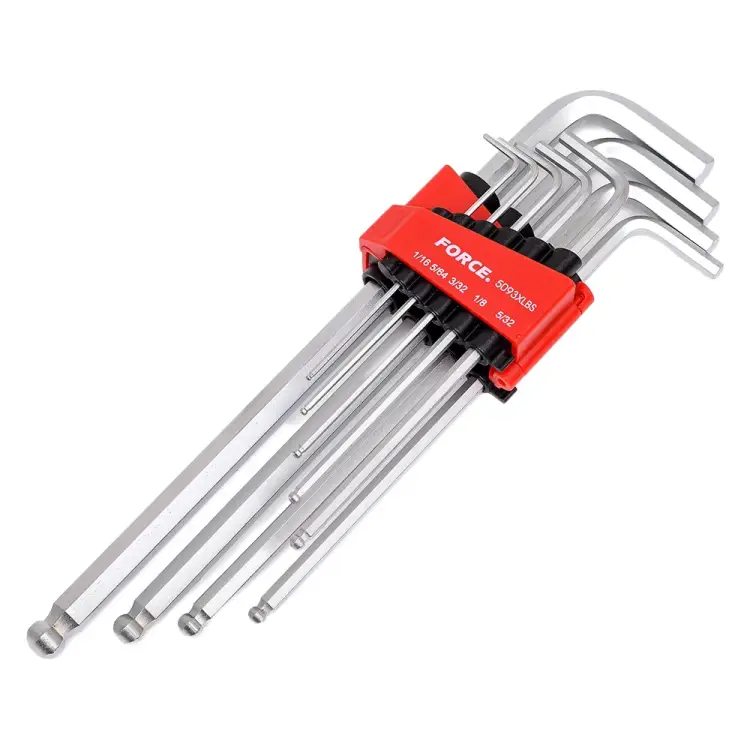 Набор шестигранников FORCE 5093XLBS Набор шестигранников FORCE 5093XLBS