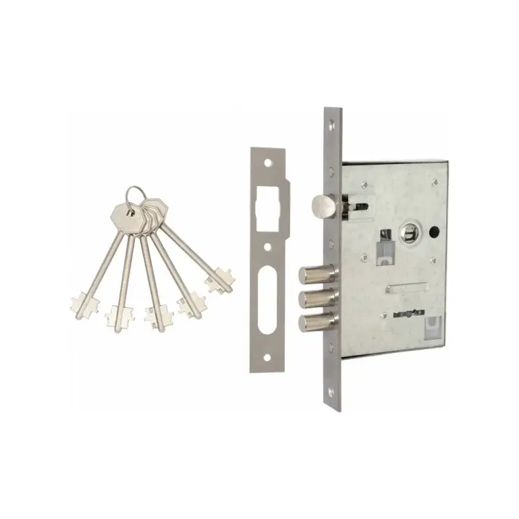 Врезной замок под сувальдный ключ VETTORE 008 CP 20306