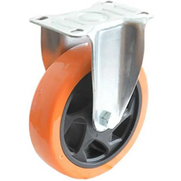 Большегрузное полиуретановое неповоротное колесо MFK-TORG PVC Medium 4021100 PVC