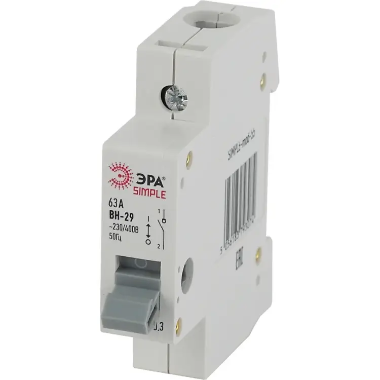 Выключатель нагрузки ЭРА SIMPLE ВН-29 Б0039248 Выключатель нагрузки ЭРА SIMPLE ВН-29 Б0039248