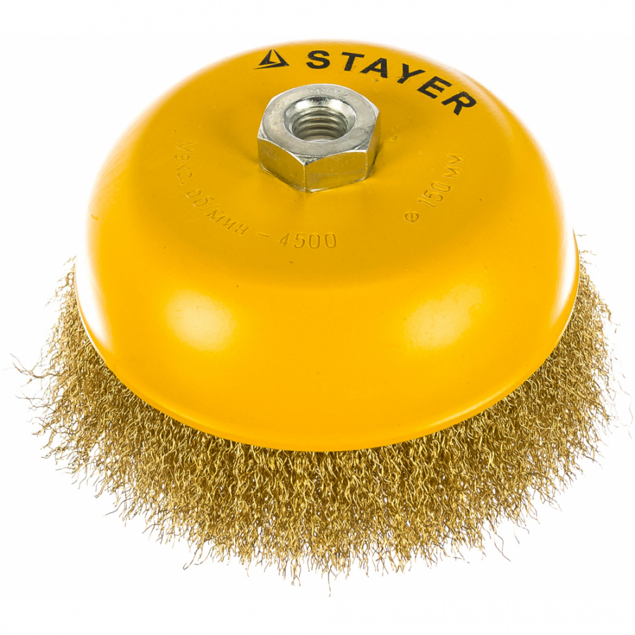 Чашечная щетка для ушм STAYER 35125-150