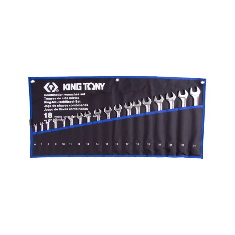 Набор комбинированных ключей KING TONY 12D18MRN