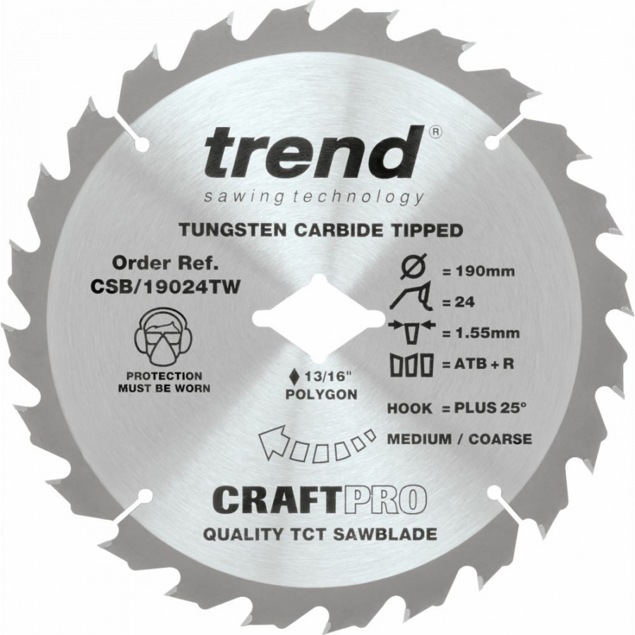 Пильный диск Trend CSB/19024TW