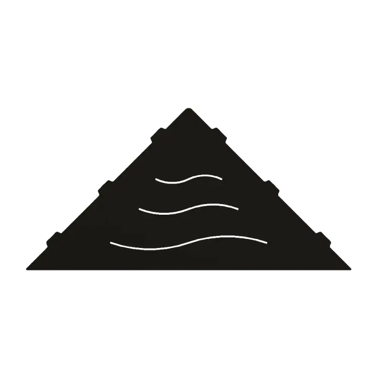 Полка RGW MT-02B/черная волна, металл 1.5 мм 49279902-04