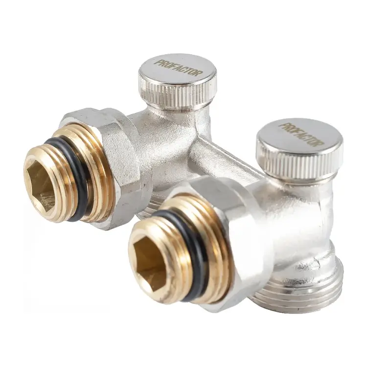 Угловой узел нижнего подключения радиатора PROFACTOR ЕК PF RVA 611