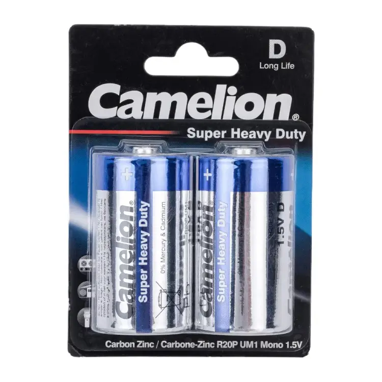 Батарейка Camelion Blue R20 BL-2 1.5В 3217