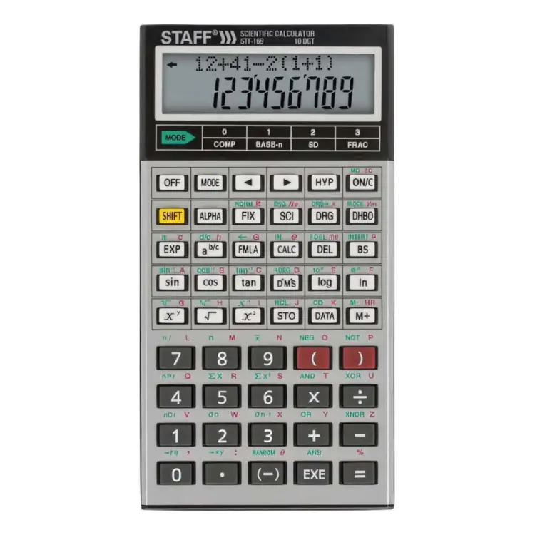 Двухстрочный инженерный калькулятор Staff STF-169 250138 Двухстрочный инженерный калькулятор Staff STF-169 250138