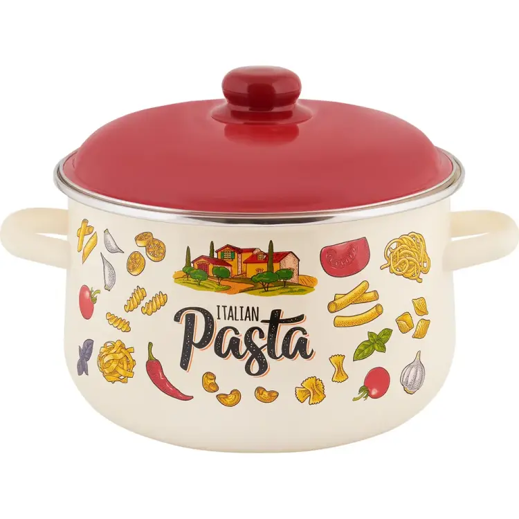 Коническая эмалированная кастрюля appetite Pasta ITALIAN 1с47я Коническая эмалированная кастрюля appetite Pasta ITALIAN 1с47я