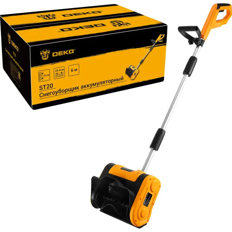 Аккумуляторный снегоуборщик DEKO ST20 085-4440