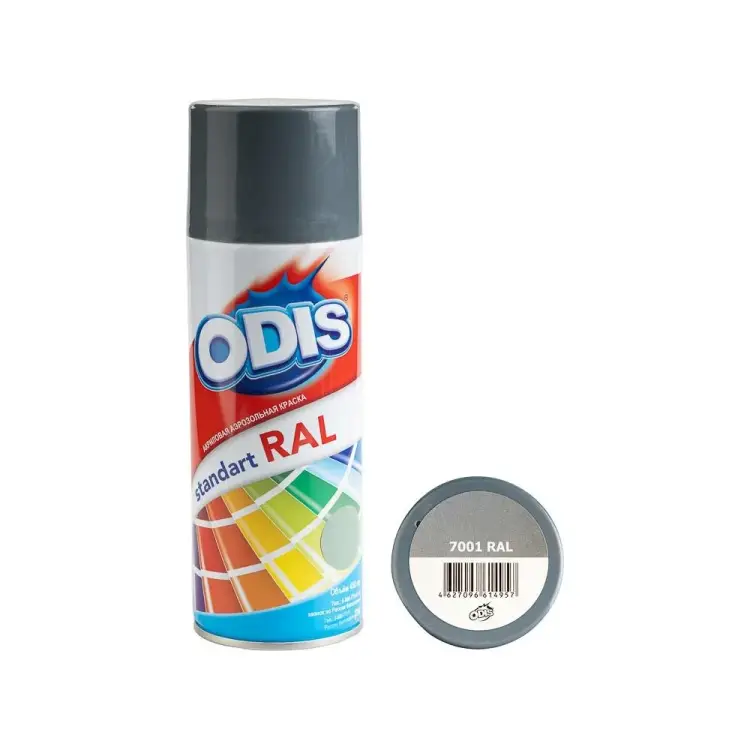 Краска-спрей ODIS standart 7001ral Краска-спрей ODIS standart 7001ral