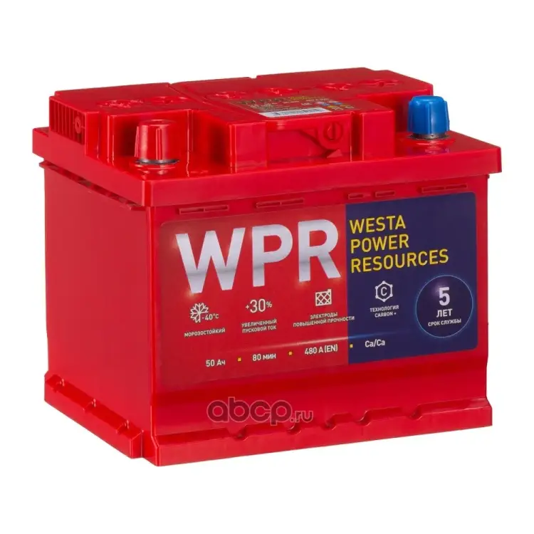 Аккумулятор WPR 6ст 50 VL 1 LB 480 А EN 550105310